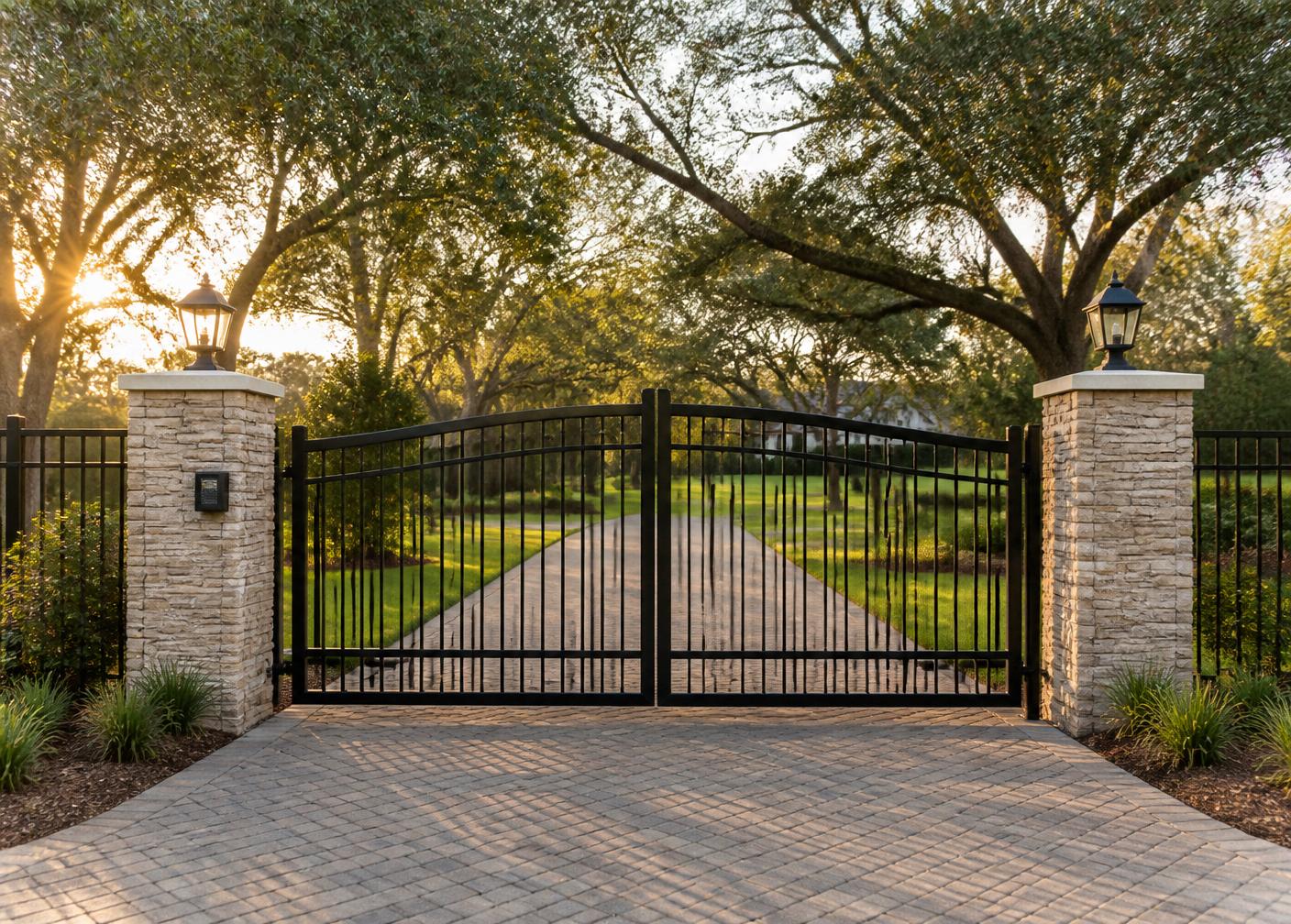 Featured Perimeter Pros project — four-rail ranch fence and farm gate in Summerfield, FL